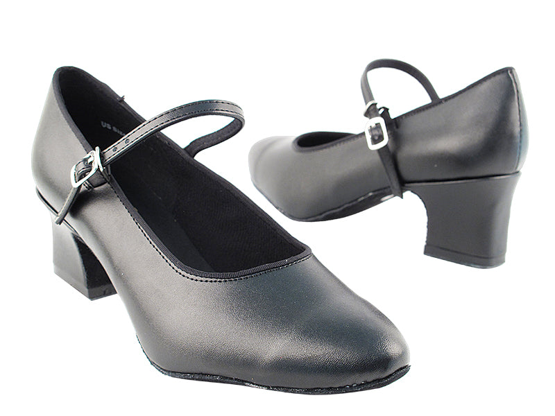 1682 Black Leather with 2" Thick Cuban heel in the photo