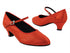 1682_3008 320 Red Diamond Velvet with 1.3" Cuban Heel (387) in the photo