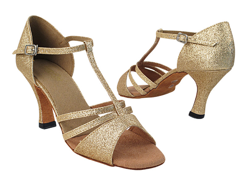 1683 125 Gold Stardust with 6812_3&quot; Heel in the photo