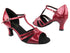 1683 228 Red Velvet_131 Red Patent with 3" Heel in the photo