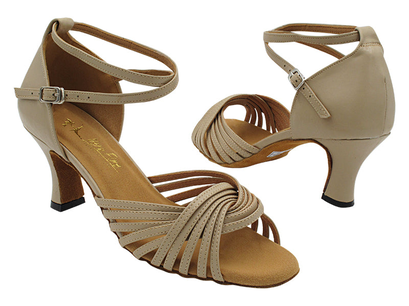 1686 Beige Leather with 2.5&quot; Heel (2899) in the photo