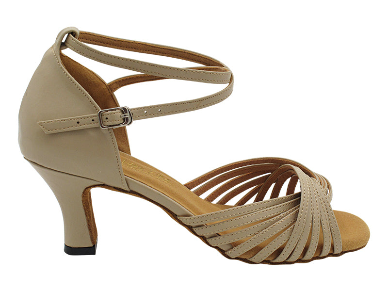 1686 Beige Leather with 2.5&quot; Heel (2899) in the photo