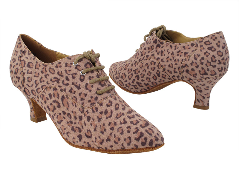 C1688 267 Leopard Velvet with 2&quot; Slim Heel in the photo