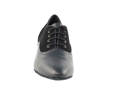 1688 Black Nubuck &amp; Black Leather &amp; Cuban Heel