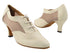 1690LEDSS Beige Leather_Brown Knit Mesh with 2.5" Heel (2899) in the photo