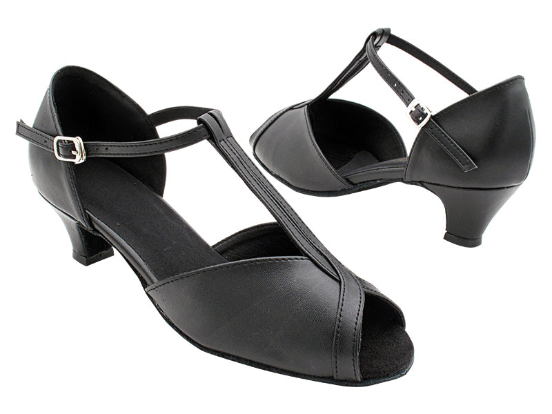 1691 Black Leather with 1.3&quot; Cuban Heel (387) in the photo