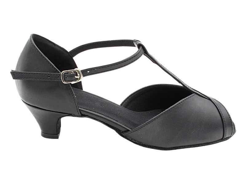 1691 Black Leather with 1.3&quot; Cuban Heel (387) in the photo