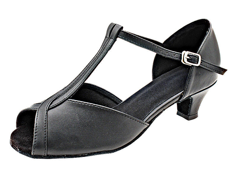 1691 Black Leather with 1.3&quot; Cuban Heel (387) in the photo