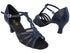 1692 296 Dark Blue Velvet_Black Mesh with 2.5" Heel (2899) in the photo