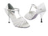 1692 White Leather_White Mesh_3_slim with 3" Slim Silver Plated Heel in the photo