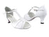 1703 White Leather with 2.5" Heel in the photo