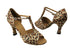 1703 Leopard Satin with 3" Heel in the photo