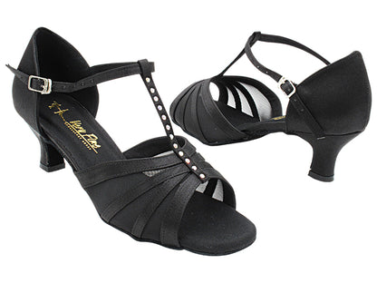 1713 Black Satin with 2.5" Heel (2899) in the photo