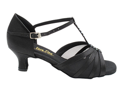 1713 Black Satin with 2.5" Heel (2899) in the photo