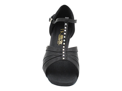 1713 Black Satin with 2.5" Heel (2899) in the photo