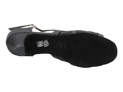 1713 Black Satin with 2.5" Heel (2899) in the photo