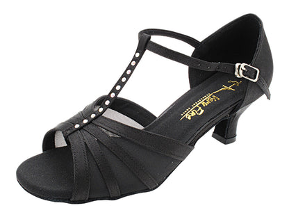 1713 Black Satin with 2.5" Heel (2899) in the photo