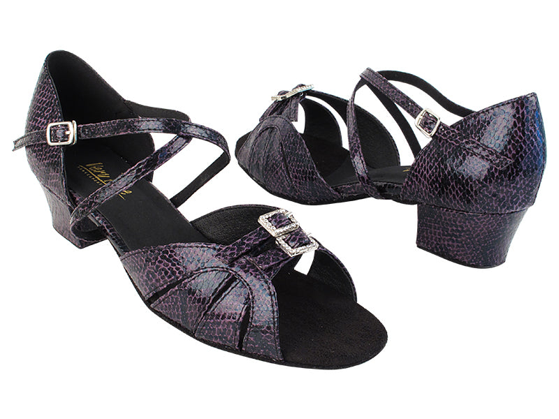 1724 252 Purple Snake with 1.5&quot; Heel in the photo