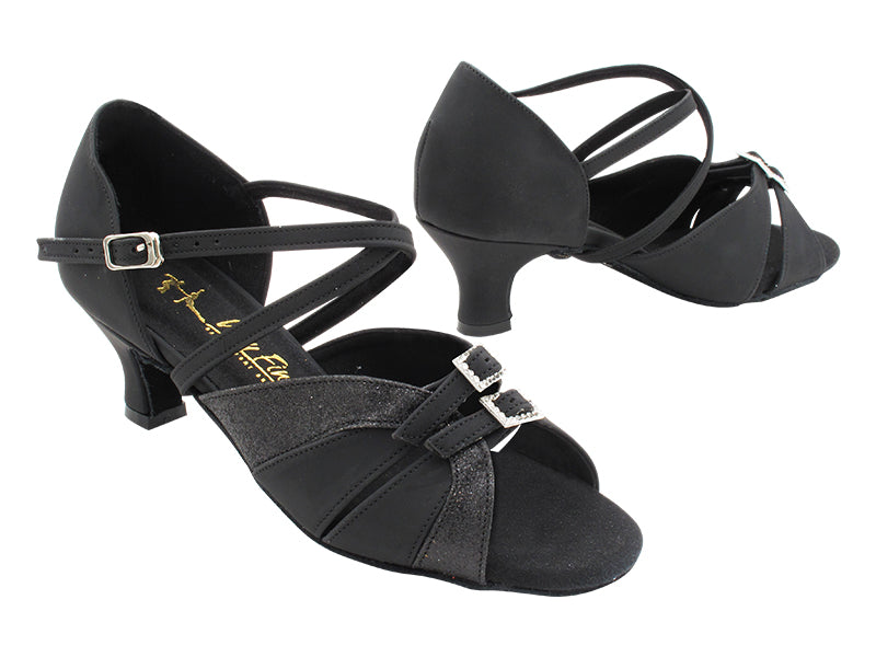 1724LEDSS 72 Black Nubuck &amp; Black Stardust with 2&quot; Slim Heel (289B) in the photo