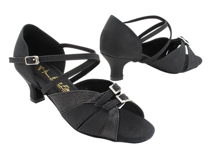 1724LEDSS 72 Black Nubuck &amp; Black Stardust with 2&quot; Slim Heel (289B) in the photo