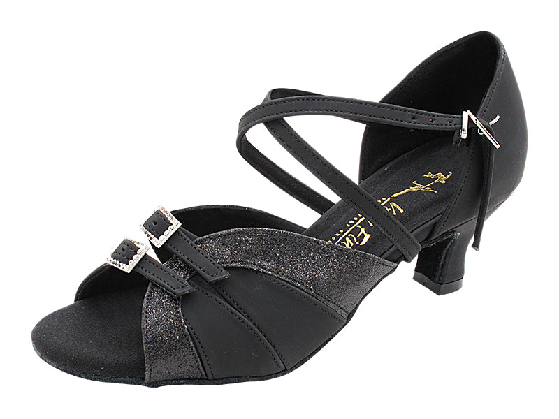 1724LEDSS 72 Black Nubuck &amp; Black Stardust with 2&quot; Slim Heel (289B) in the photo