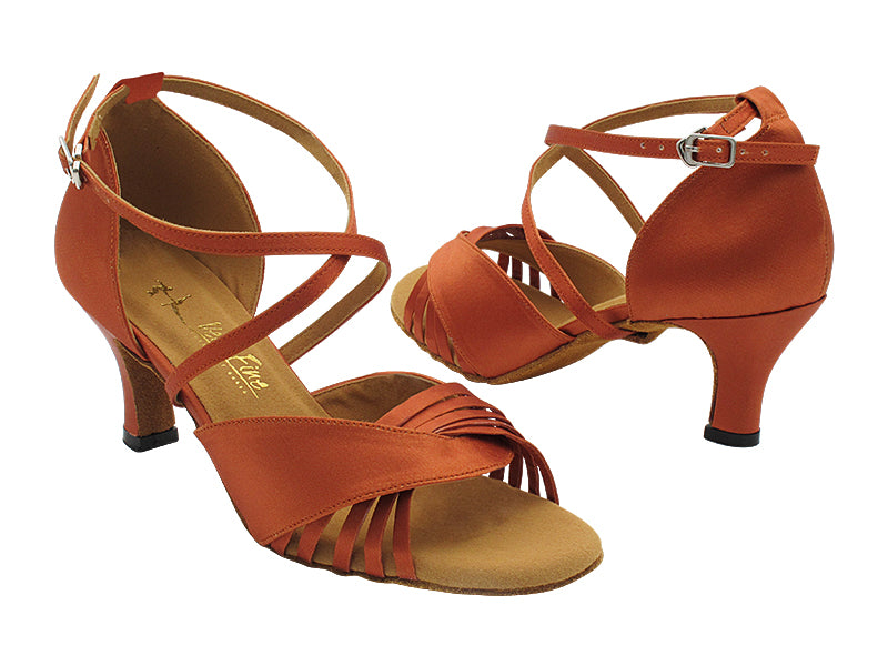 1731 Dark Tan Satin with 2.5&quot; Heel (2899) in the photo