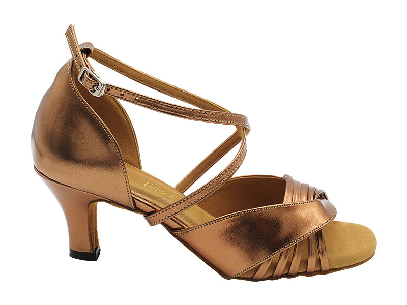 1731 Dark Tan Gold Leather with 2.5" Heel (2899) in the photo
