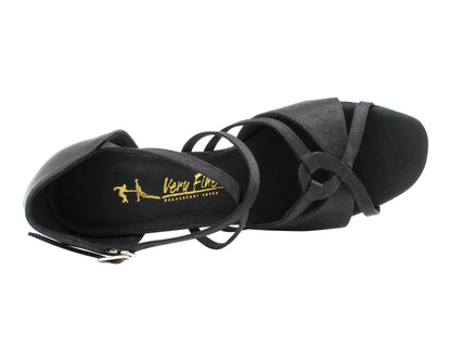 1737 Black Satin with 3" Heel (6812) in the photo