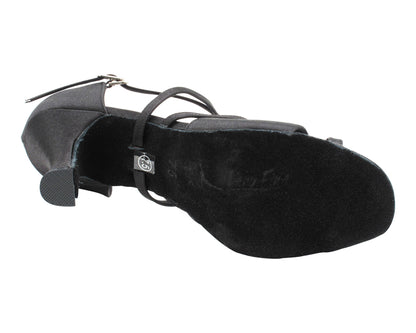 1737 Black Satin with 3" Heel (6812) in the photo