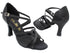 1737 Black Satin with 3" Heel (6812) in the photo