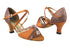 1740 236 Dark Tan Satin_F_S_H_212 Copper Stardust_T_B with 2.5" Heel in the photo