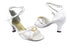 1741 White Satin & Stone with 2.5" Heel in the photo