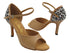1780LEDSS Beige Brown Leather & Leopard Satin Back with 3" Slim Heel (6646) in the photo