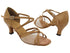 1782 Beige Brown Leather & Flesh Mesh with 2.5" Heel (2899) in the photo