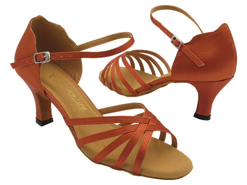 1785 Dark Tan Satin with 2.5&quot; Heel (2899) in the photo