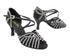 1793Bling Black Satin with 2.75" Flare Heel (1995) in the photo