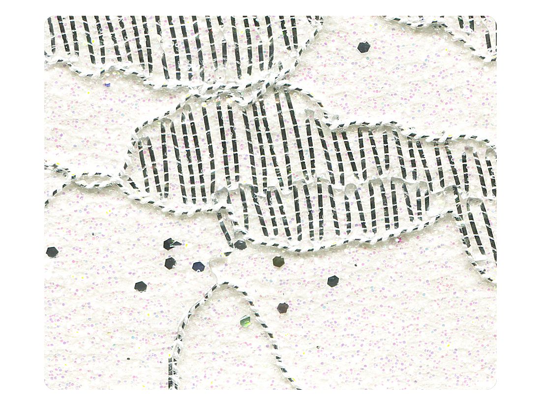 194 Lace White Stardust Fabric Swatch