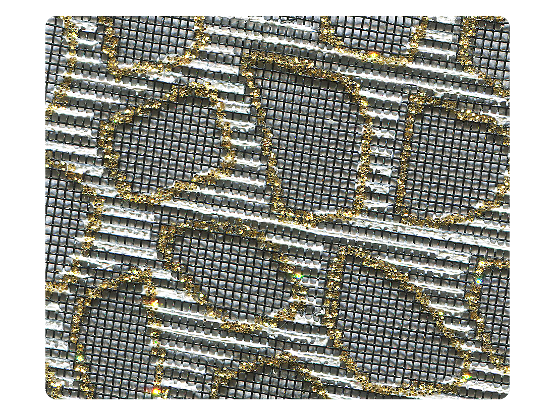 197 Black Mesh Fabric Swatch