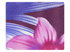 198 Blue & Purple Flower Satin Fabric Swatch