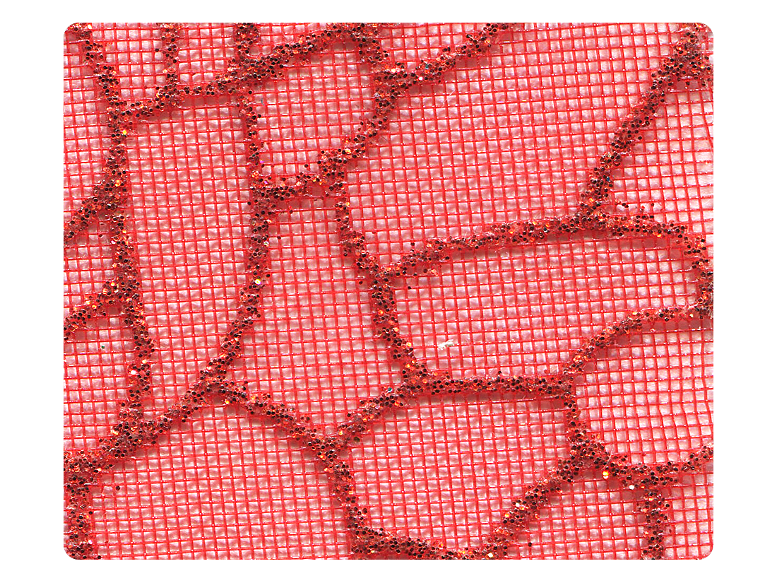 198 Red Mesh Fabric Swatch