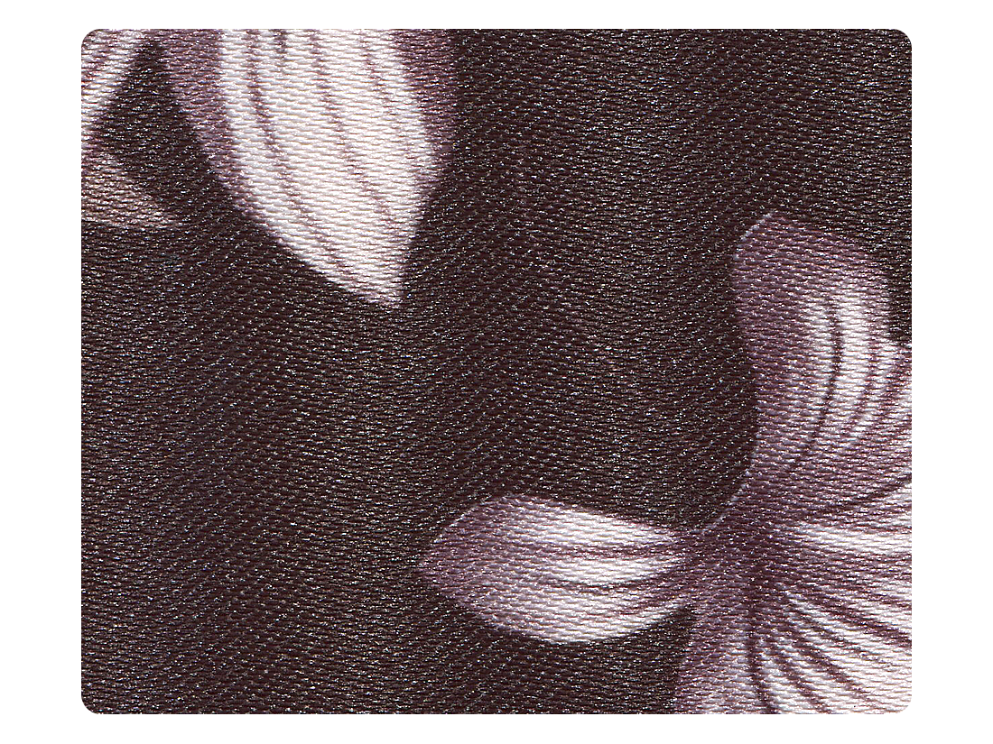 199 Black &amp; Grey Flower Satin Fabric Swatch
