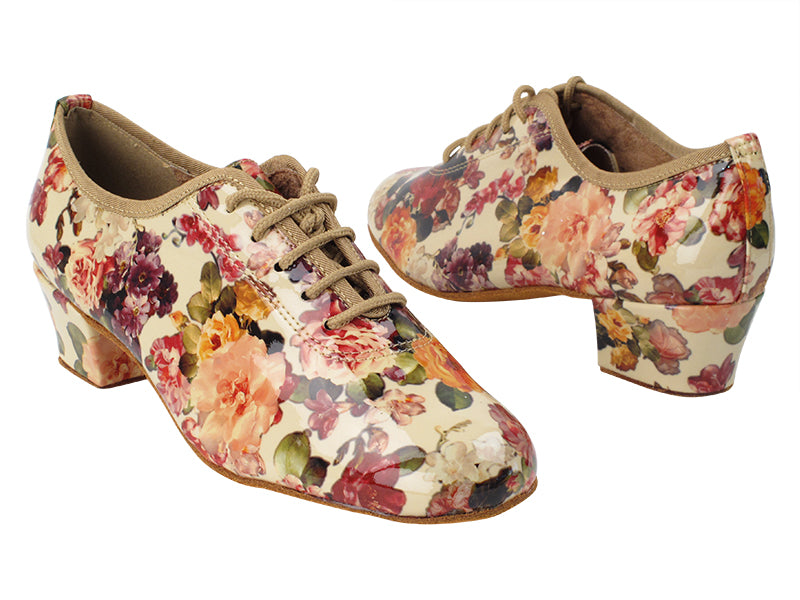 2001 287 Flower PU with 1.5" Medium Heel in the photo
