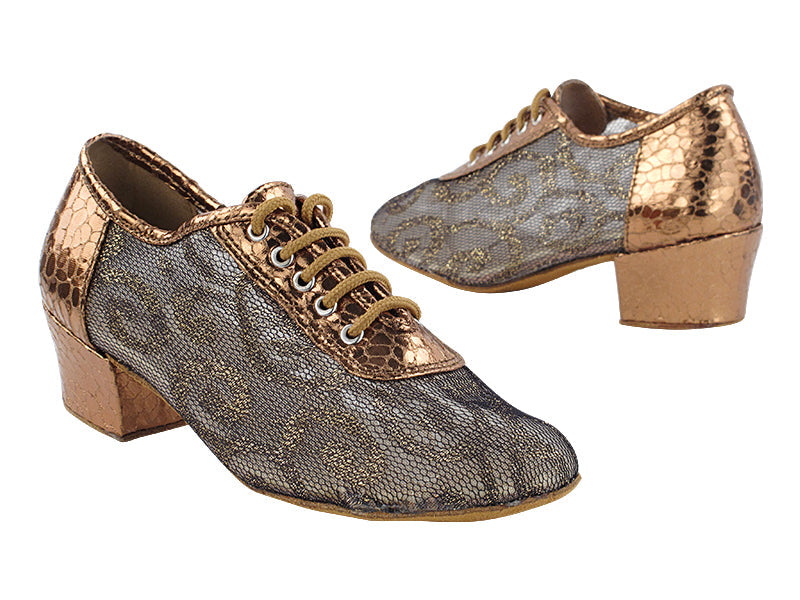 2002 206 Ultra Copper_200 Lace White Mesh with 1.5&quot; Heel (2001) in the photo