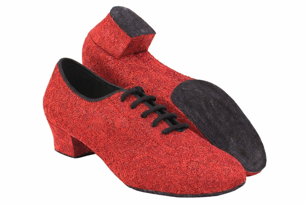 2003LEDSS-Split Lace Red Glitter with 1.5" Heel (2001) in the photo