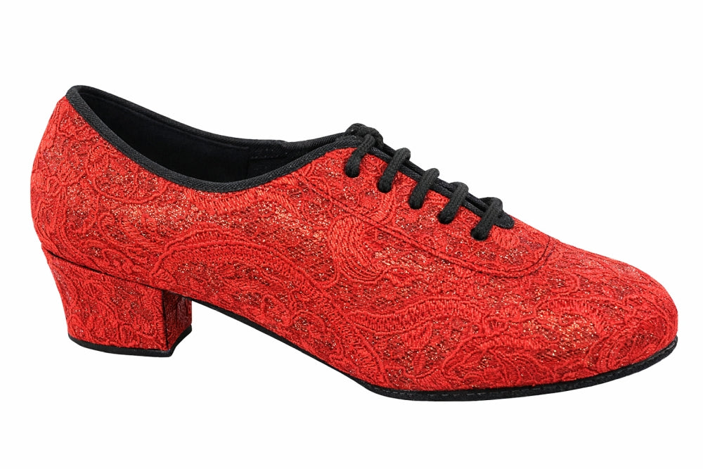 2003LEDSS-Split Lace Red Glitter with 1.5" Heel (2001) in the photo