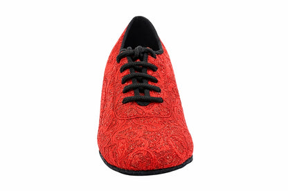 2003LEDSS-Split Lace Red Glitter with 1.5" Heel (2001) in the photo