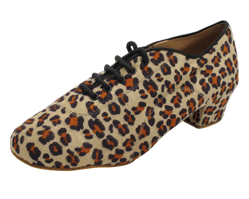 2003LEDSS-Split Apricot Leopard Velvet with 1.5" Heel (2001) in the photo