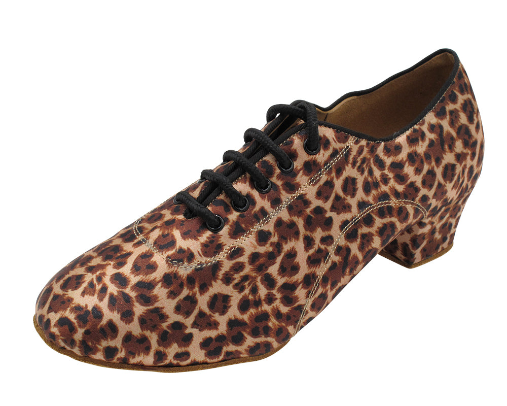 2003LEDSS-Split 128 Leopard Satin with 1.5" Heel (2001) in the photo