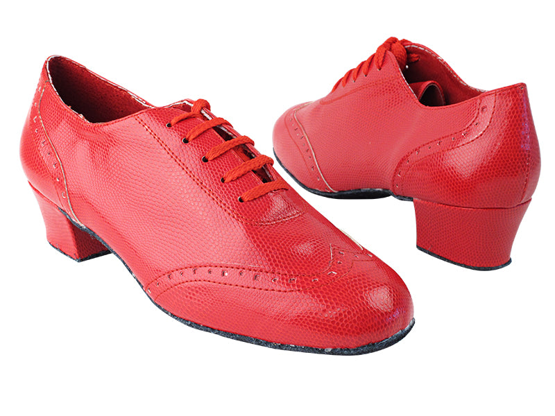 2008 175 Red Snake_Whole Shoes with 1.5" Medium Heel in the photo