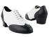 2008 Black Leather & White Leather with 1.5" Medium Heel in the photo